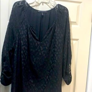 White House Black Market black dress blouse
